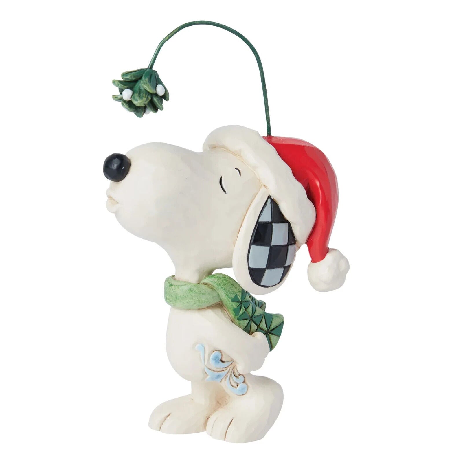 Jim Shore Peanuts SNOOPY MISTLETOE MINI - SNOOPY CHRISTMAS HAT 6015036 BRAND NEW