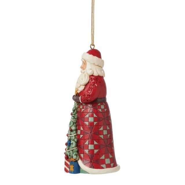 Jim Shore SANTA WITH TREE IN SKIRT HANGING ORNAMENT 6015541 BRAND NEW