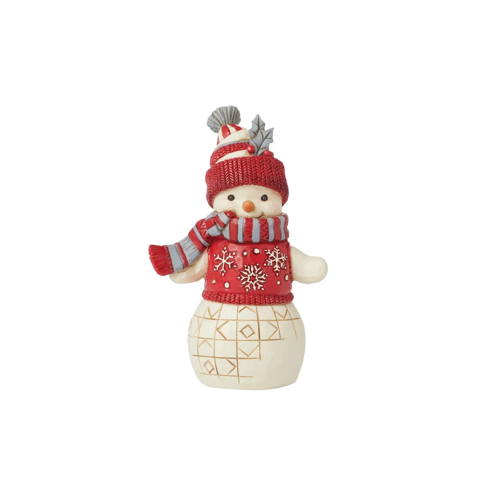 NORDIC NOEL SNOWMAN WITH HAT - BUNDLED UP TIGHT 6015484