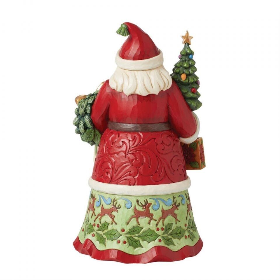 Jim Shore SANTA WITH GIFTS BAGS FIGURINE-ALL WRAPPED UP 6015501 BRAND NEW