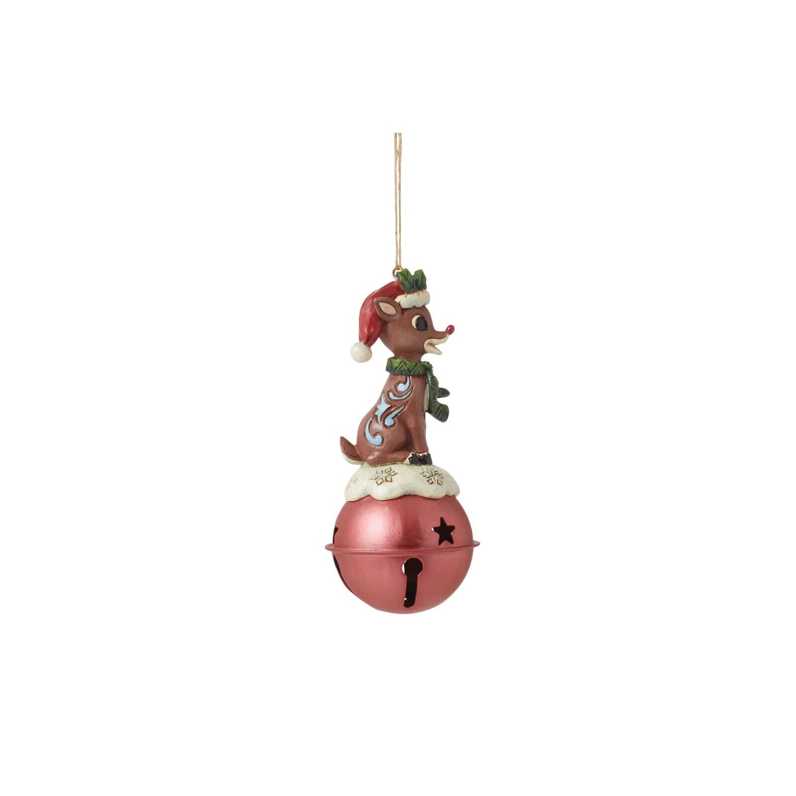 RUDOLPH STANDING ON BELL ORNAMENT 6015721