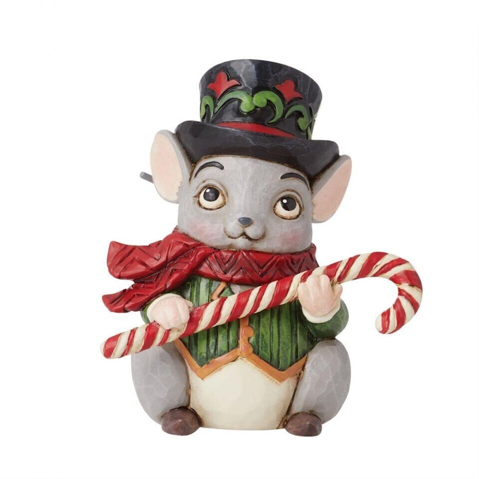 Jim Shore MINI CHRISTMAS MOUSE FIGURINE 6015461 BRAND NEW