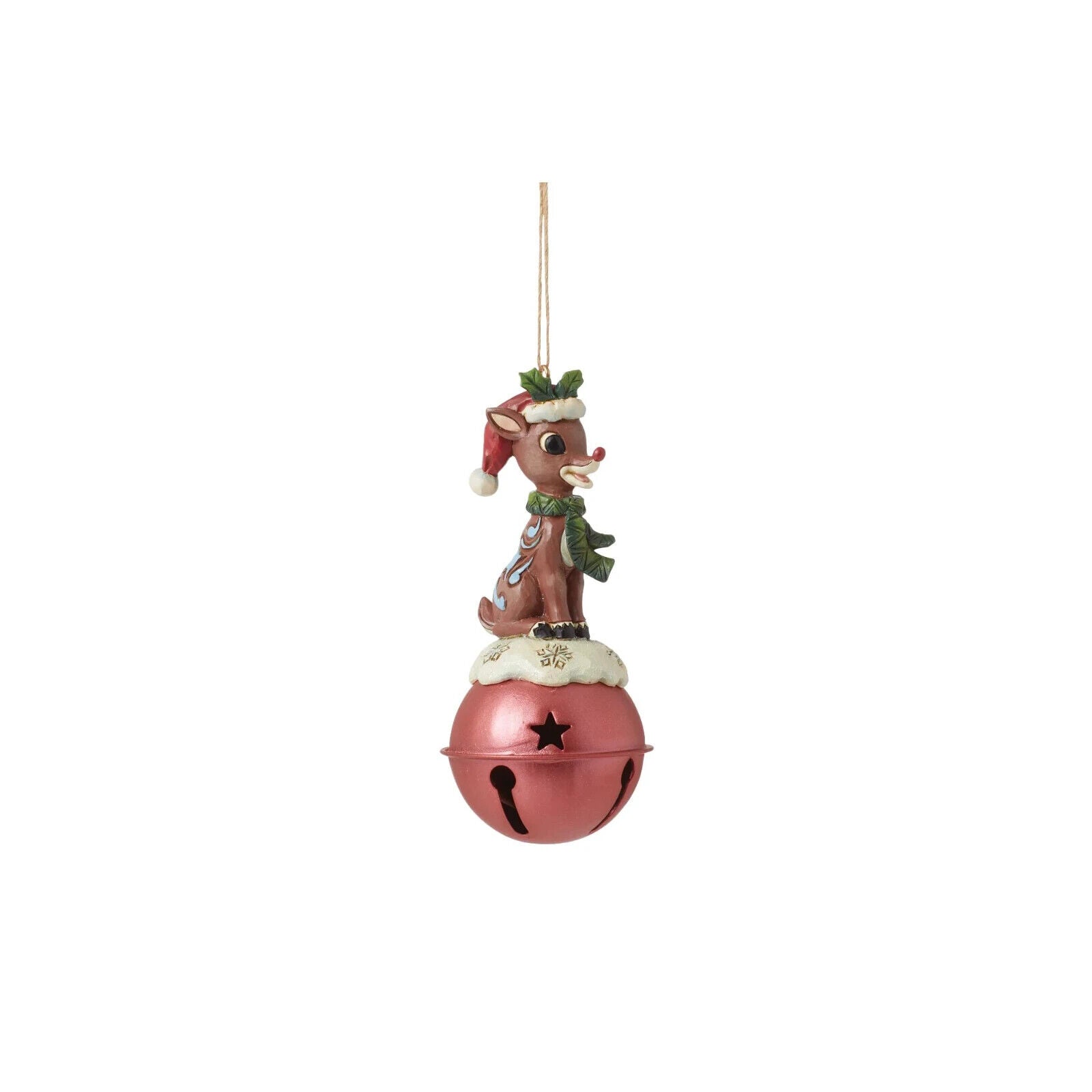 RUDOLPH STANDING ON BELL ORNAMENT 6015721