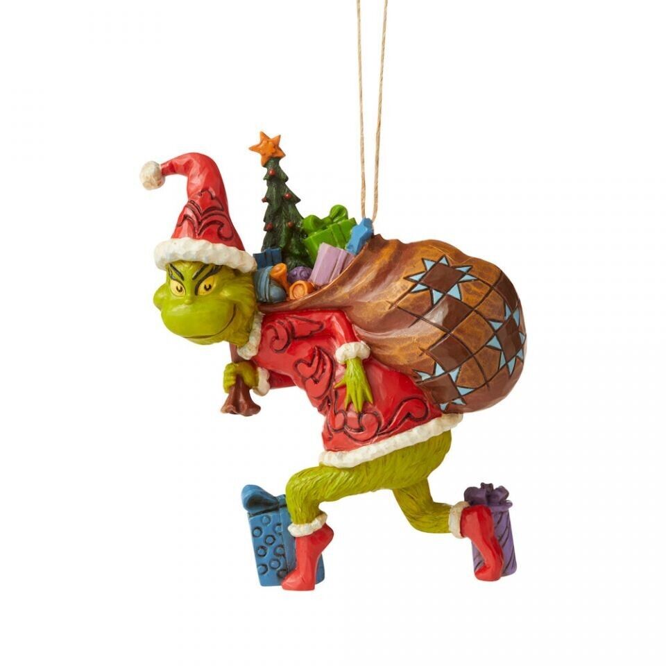 Jim Shore GRINCH TIPTOEING ORNAMENT 6006572 BRAND NEW IN BOX