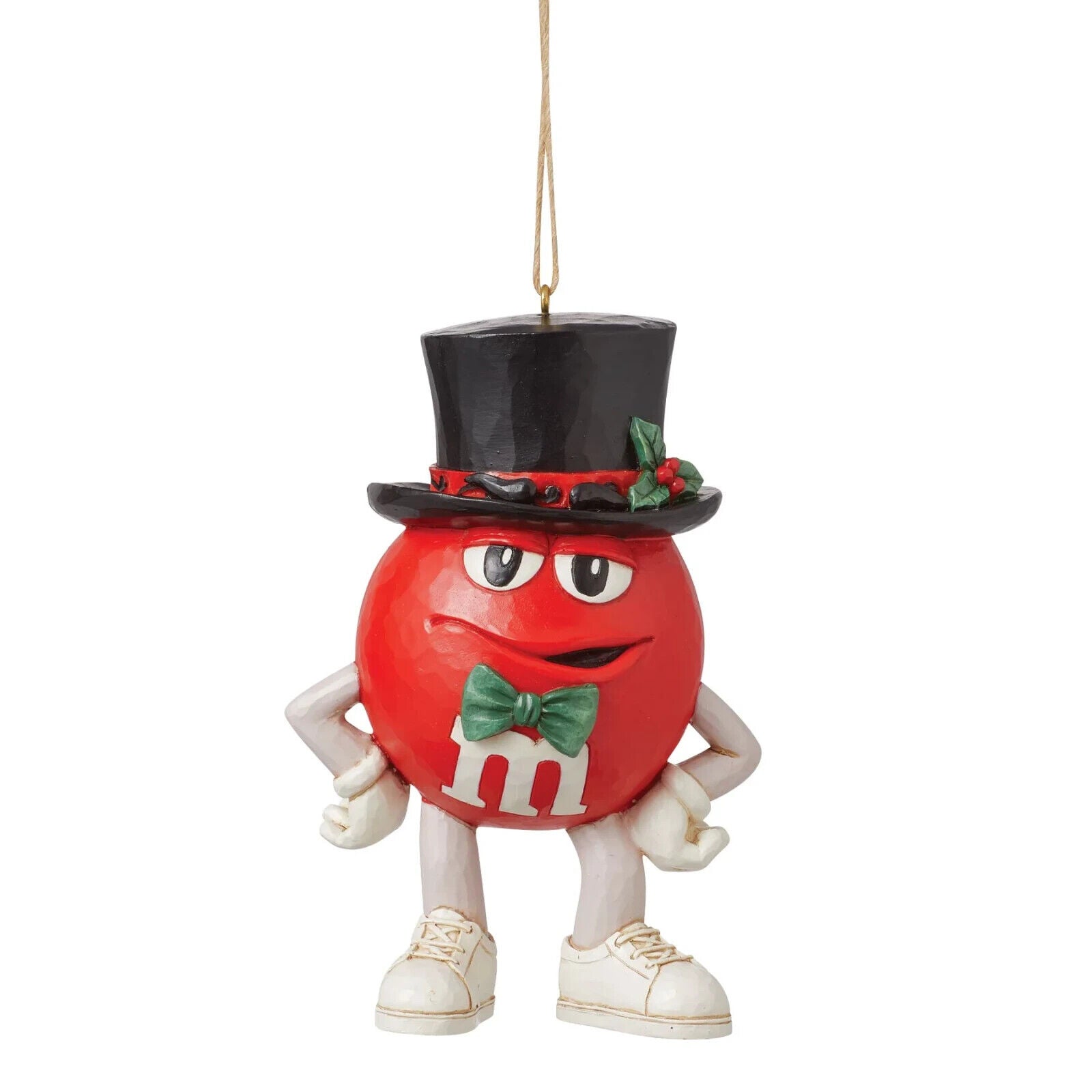 M&M'S RED CHARACTER IN HAT HANGING ORNAMENT 6015685