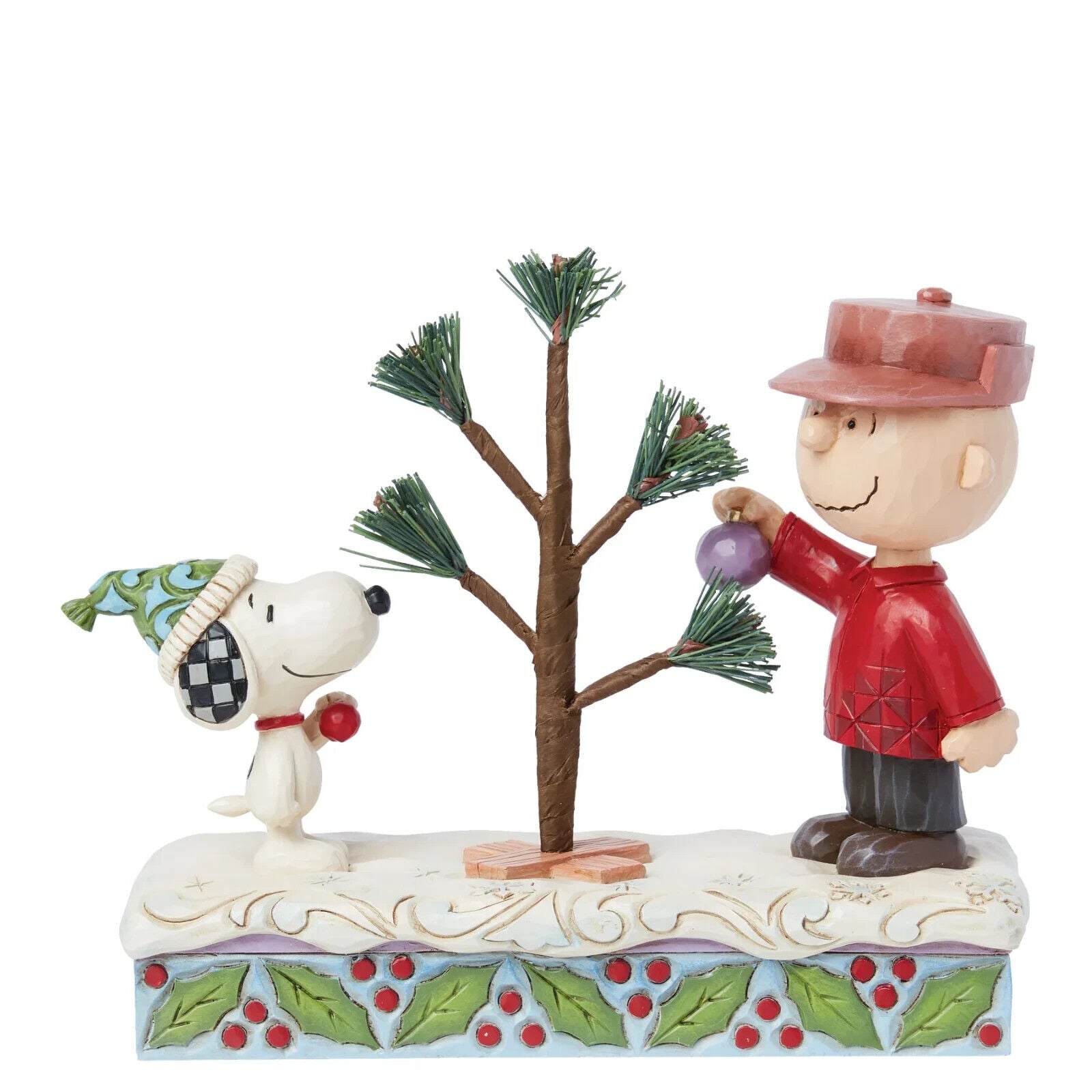 Jim Shore Peanuts SNOOPY & CHARLIE BROWN TREE 6015029 BRAND NEW IN BOX