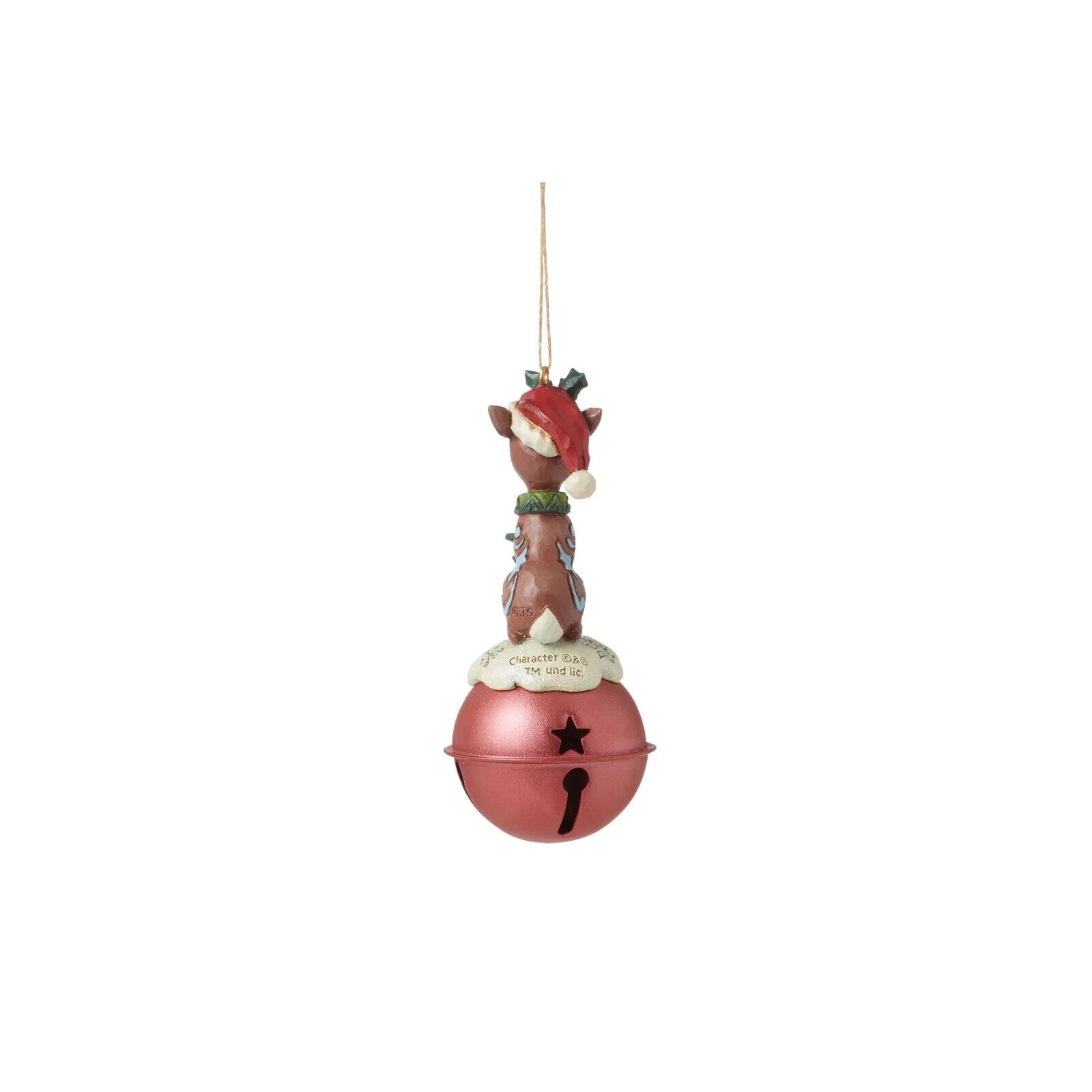 RUDOLPH STANDING ON BELL ORNAMENT 6015721