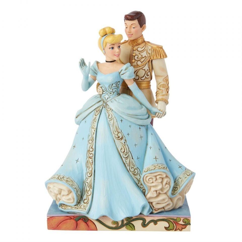 Jim Shore Disney CINDERELLA AND PRINCE CHARMING FIGURE-A FAIRYTALE LOVE 6015016