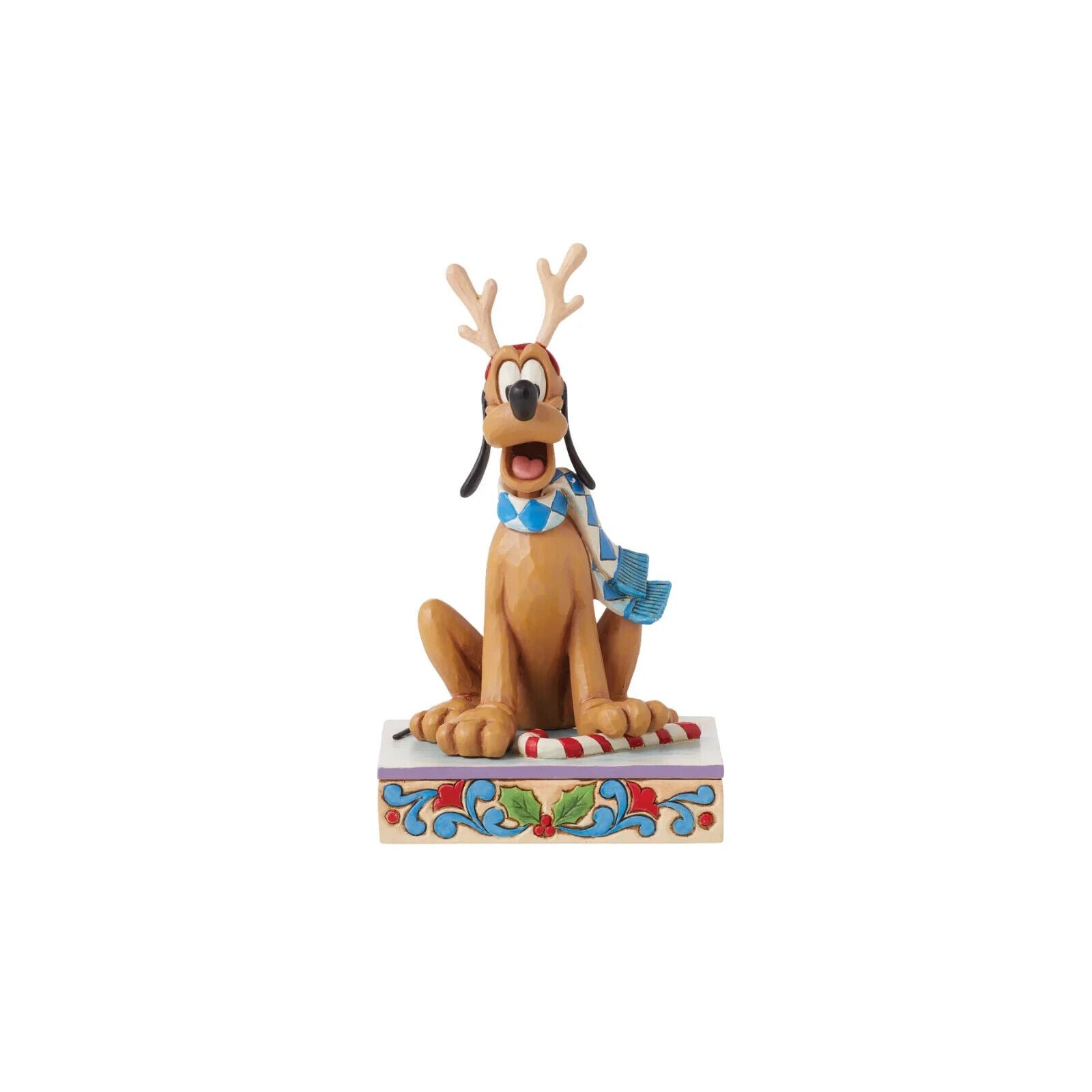 Jim Shore Disney PLUTO CHRISTMAS HOLIDAY - DASHING REIN-DOG 6015012 NEW