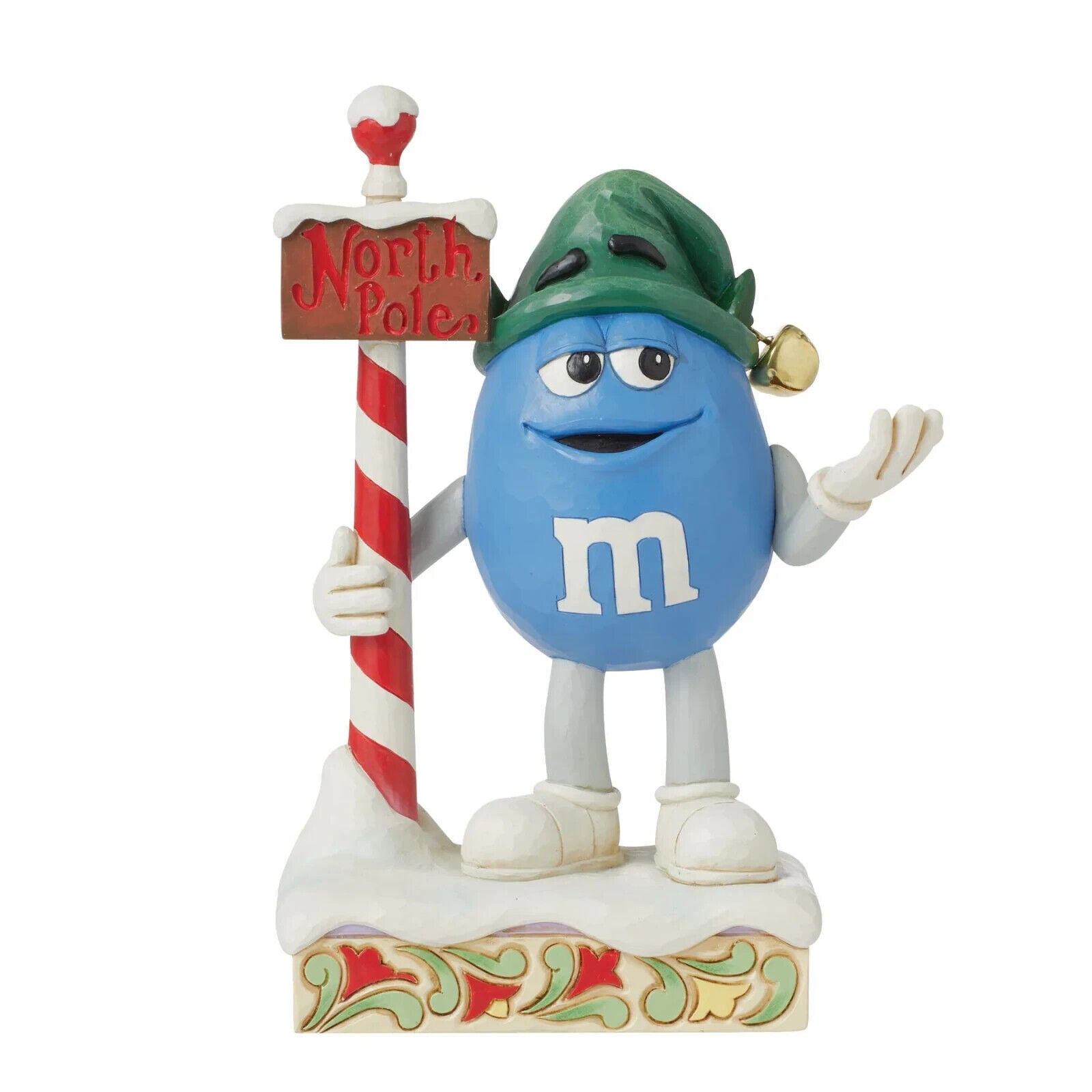 Jim Shore M&M'S BLUE CHARACTER ELF-ELF-CONFIDENCE 6015681