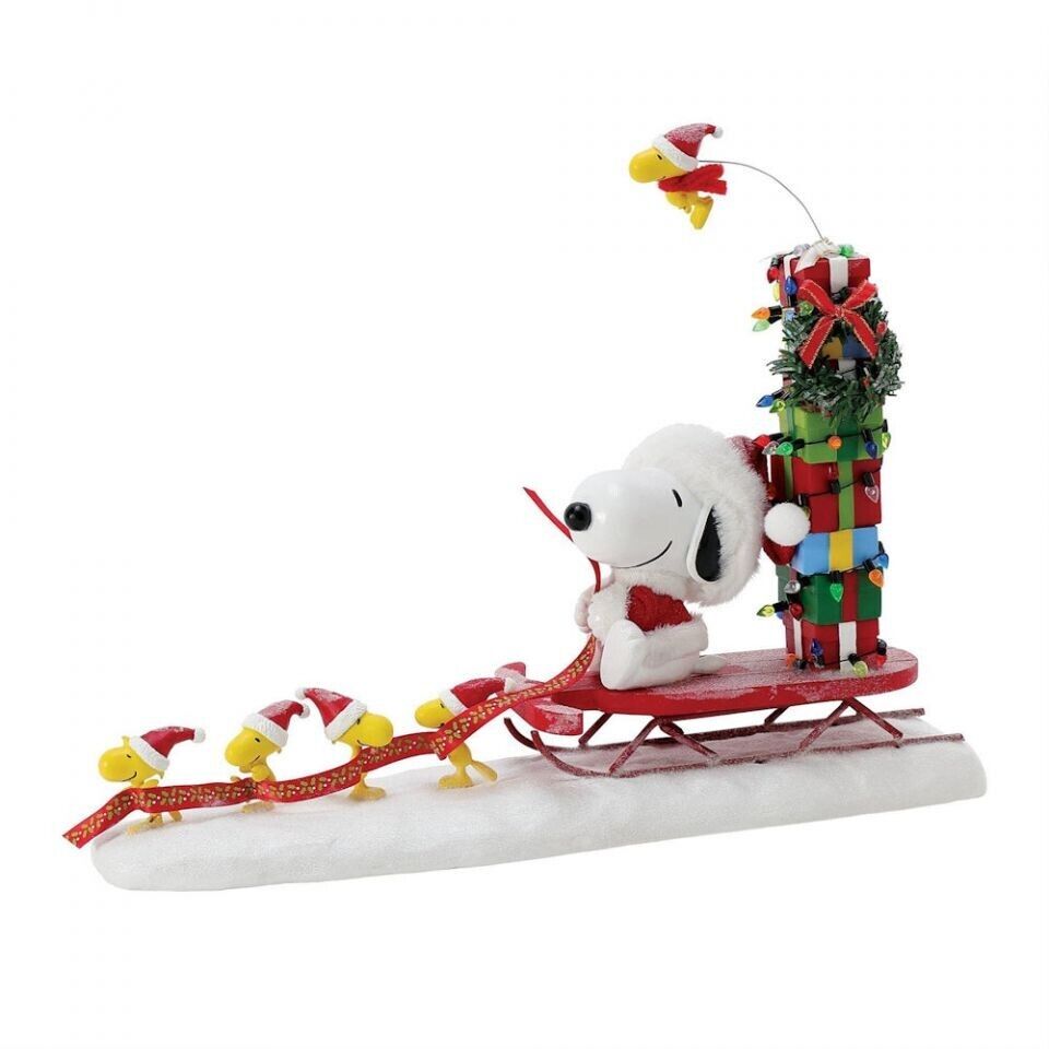 Dept 56 Possible Dreams Peanuts GROUP EFFORT-SNOOPY & WOODSTOCK 6014779 NEW 2024