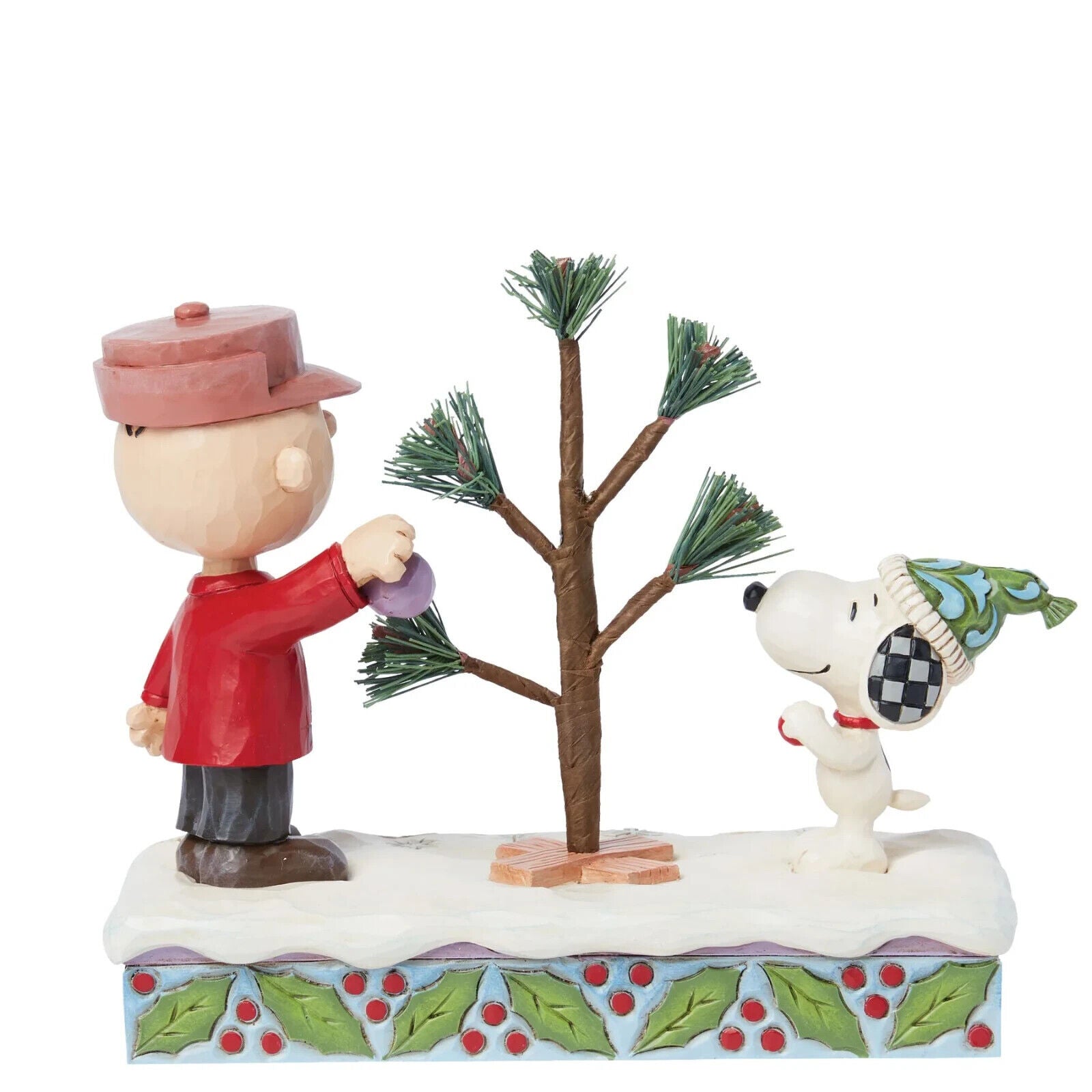 Jim Shore Peanuts SNOOPY & CHARLIE BROWN TREE 6015029 BRAND NEW IN BOX