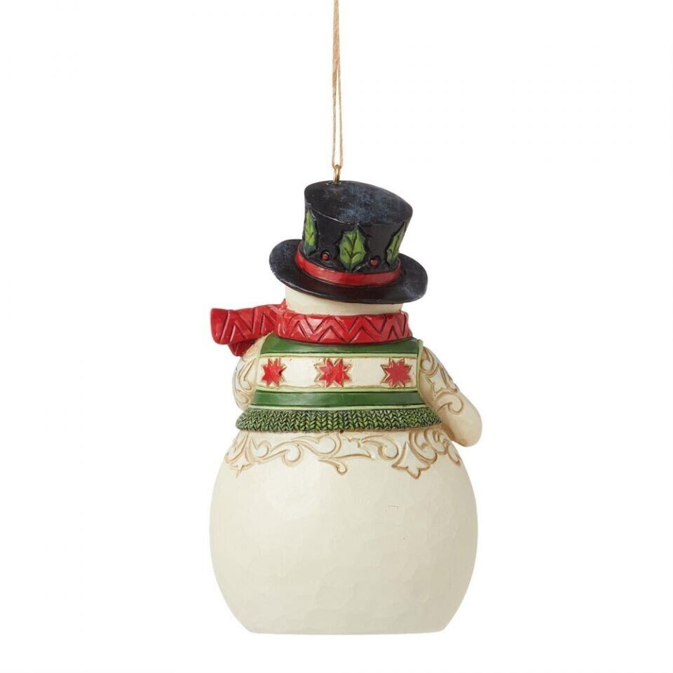 Jim Shore SNOWMAN WITH CARDINAL HANGING ORNAMENT 6015542 BRAND NEW