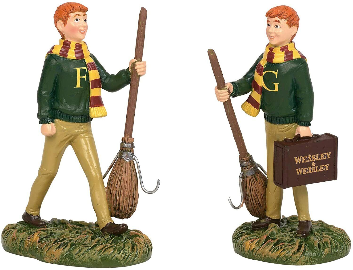 Dept 56 FRED AND GEORGE WEASLEY Harry Potter Village 6003332 NEW IN BOX Burrow