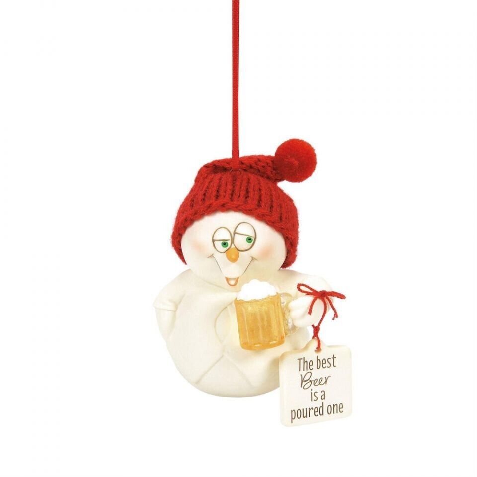 Dept 56 Snowpinions THE BEST BEER IS Snowpinion Ornament 6014235 NEW 2024