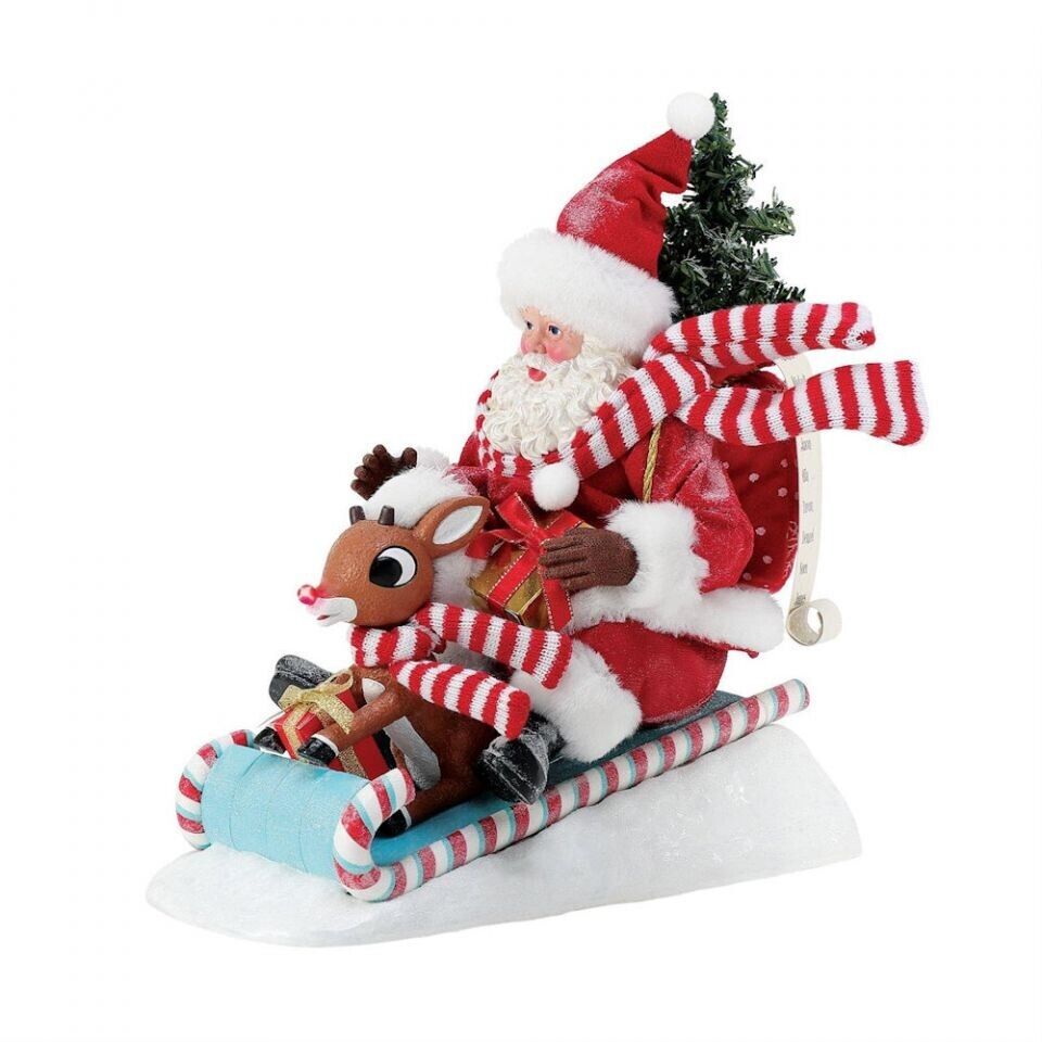 Dept 56 Possible Dreams READY SANTA! RUDOLPH LIT FIGURINE 6013934 NEW 2024