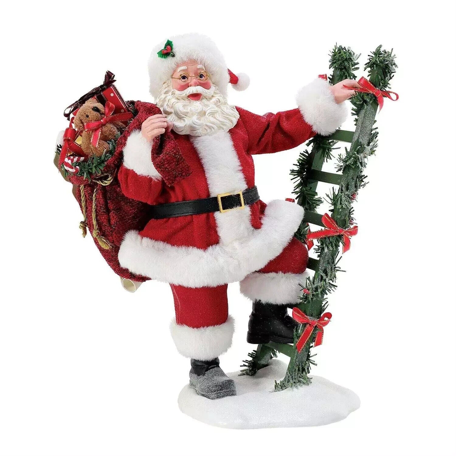 Dept 56 Possible Dreams SANTA STEPS UP FIGURINE 6013889 BRAND NEW 2024