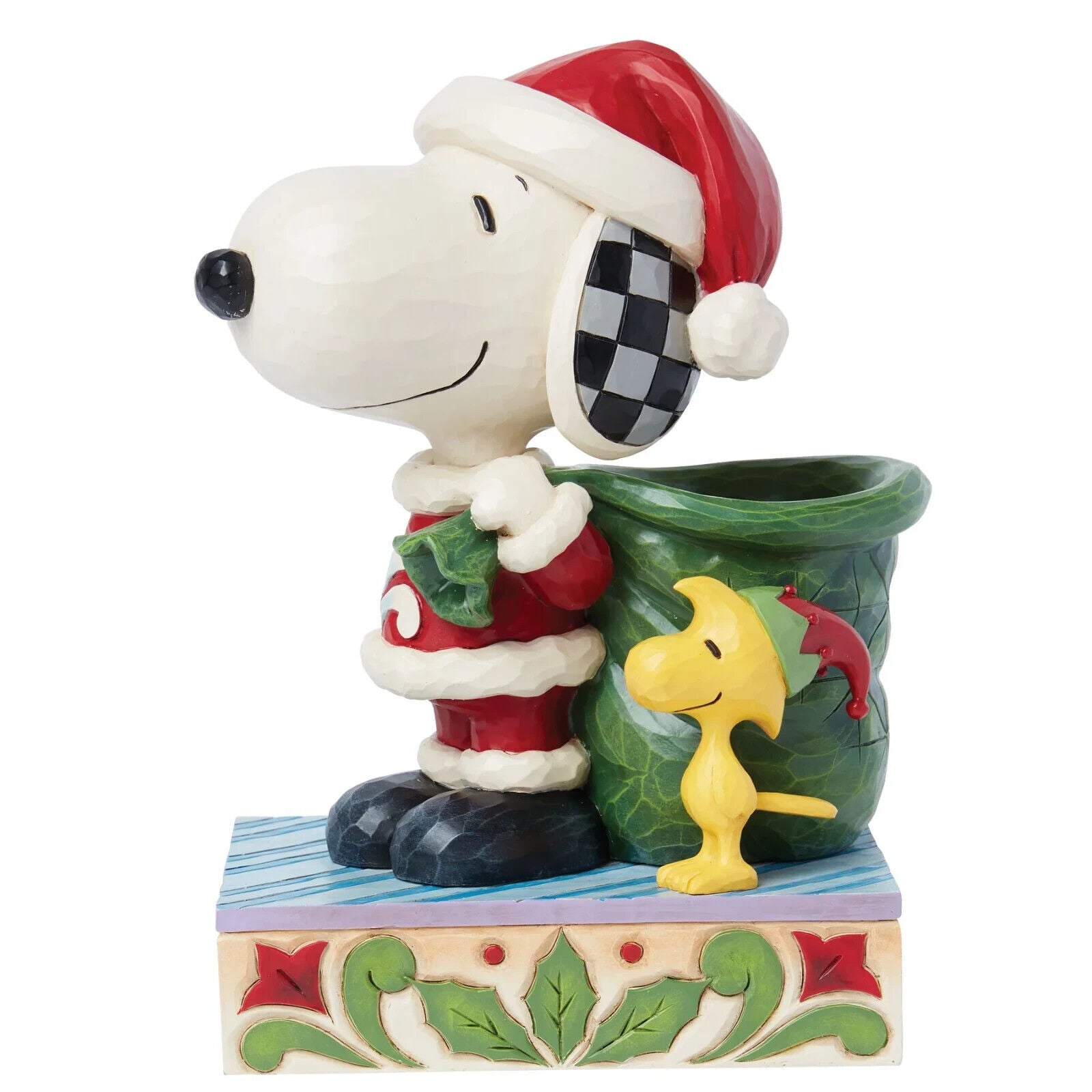 Jim Shore Peanuts SNOOPY SANTA AND ELF WOODSTOCK 6015030 BRAND NEW IN BOX