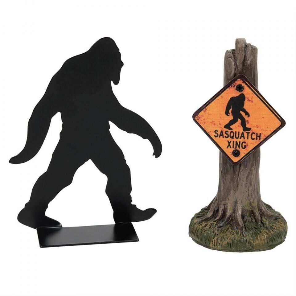 Dept 56 SASQUATCH SILHOUETTE Halloween Village Accessory 6013016 NEW IN BOX