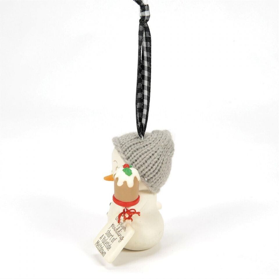 Dept 56 Snowpinions ONE PLUM PUDDING SHORT Snowpinion Ornament 6014235 NEW 2024