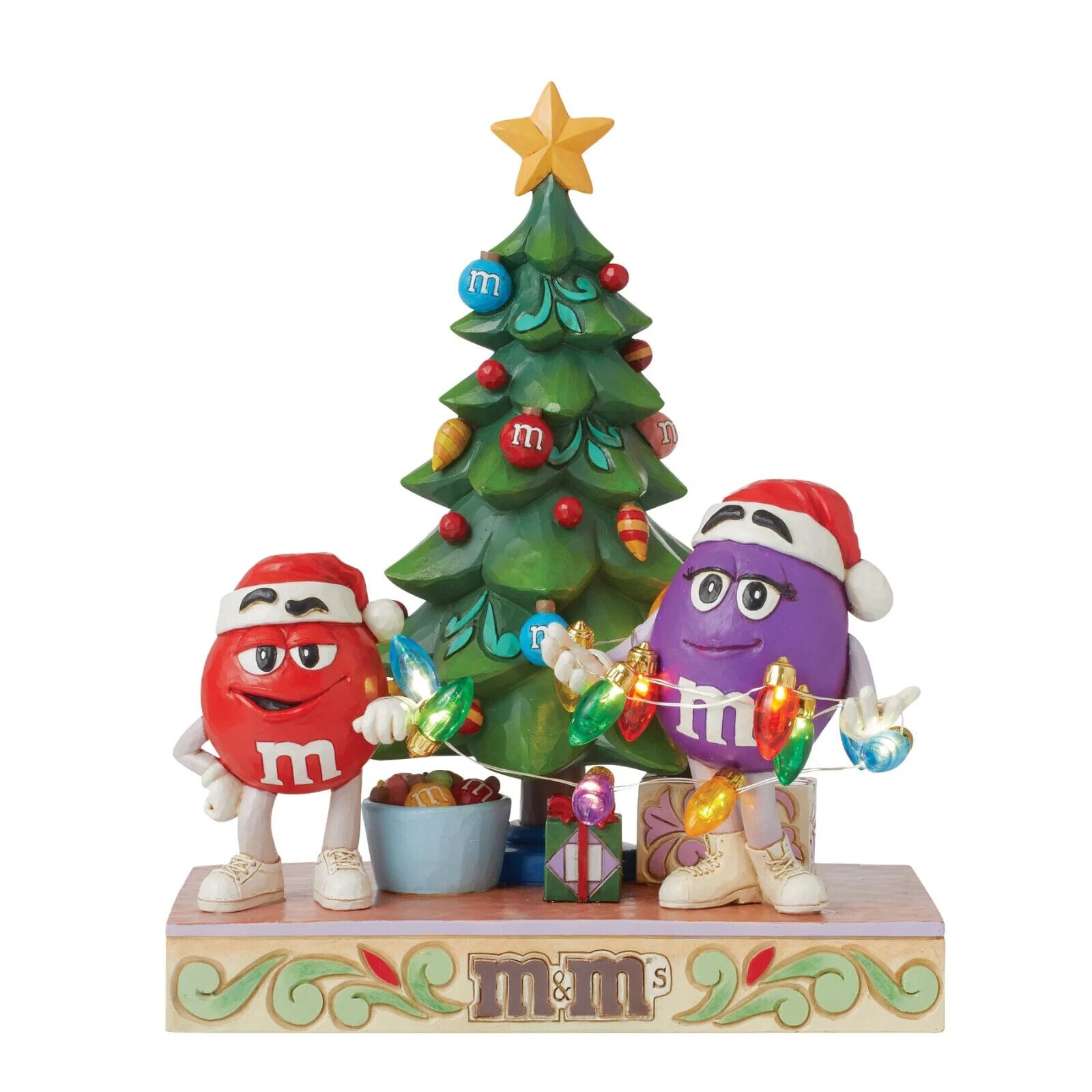 M&M'S RED AND PURPLE M&M'S WITH CHRISTMAS TREE-A HELPING HAND 6015679