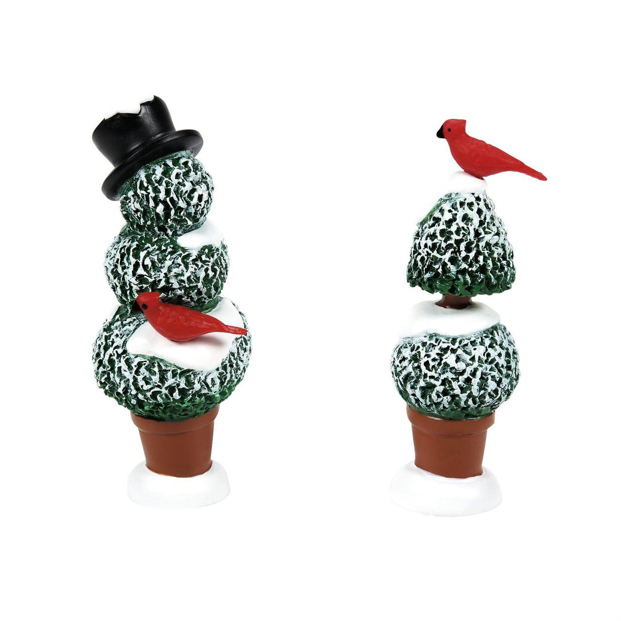 CARDINAL TOPIARIES SET OF 2 6013636